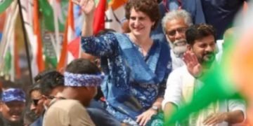 वोटर अधिकार यात्रा में प्रियंका वाड्रा की सुपौल में एंट्री