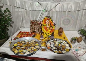 भोपाल की स्टर्लिंग एंक्लेव फेस- 2 सोसायटी में गणेश उत्सव “बप्पा” को भक्तों ने लगाया 56 भोग