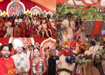 मुख्यमंत्री के बेटे अभिमन्यु की सामूहिक विवाह समारोह में धूमधाम से हुई शादी, सामाजिक समरसता और सादगी का दिया संदेश