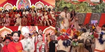 मुख्यमंत्री के बेटे अभिमन्यु की सामूहिक विवाह समारोह में धूमधाम से हुई शादी, सामाजिक समरसता और सादगी का दिया संदेश