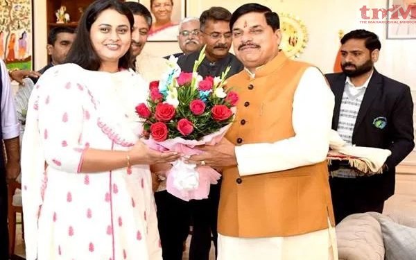 बिहार की खेल मंत्री श्रेयसी सिंह मध्य प्रदेश के दौरे पर मुख्यमंत्री डॉ. मोहन यादव से की मुलाकात