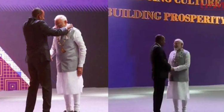 प्रधानमंत्री नरेंद्र मोदी को इथियोपिया देश के सर्वोच्च नागरिक सम्मान से नवाजा गया