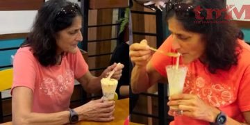 नासा से रिटायर होने के बाद अंतरिक्ष यात्री सुनीता विलियम्स जब मिठाई खाने और फालूदा खान पहुंची तो वायरल हो गईं