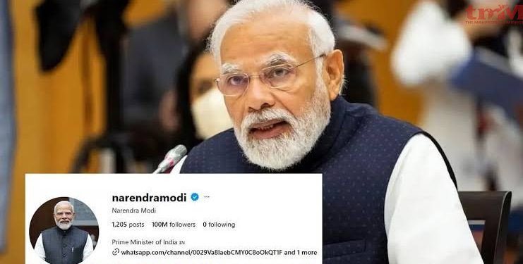 प्रधानमंत्री नरेंद्र मोदी सोशल मीडिया के भी किंग बने,100 मिलियन फॉलोअर्स वाले दुनिया के पहले नेता बने