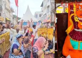 उज्जैन के खड़े हनुमान जी 1 इंच भी अपने स्थान से नहीं हिले, शासन और प्रशासन बेबस नजर आया