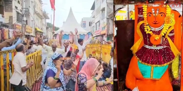 उज्जैन के खड़े हनुमान जी 1 इंच भी अपने स्थान से नहीं हिले, शासन और प्रशासन बेबस नजर आया
