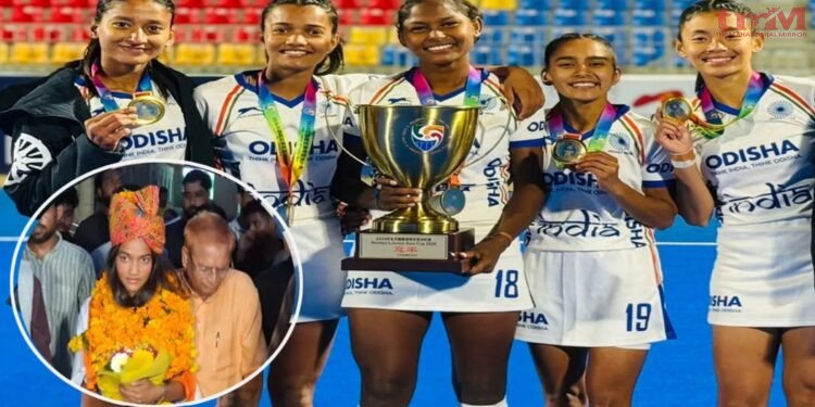 ग्वालियर की युवा हॉकी खिलाड़ी कृष्णा शर्मा ने अंतरराष्ट्रीय स्तर पर शहर और देश का नाम रोशन किया,5 गोल किए