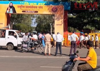 भोपाल के लाल परेड ग्राउंड में RSS का भव्य ‘शाखा संगम’: 30 हजार स्वयंसेवकों का जमावड़ा